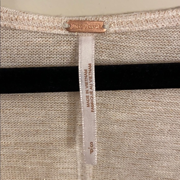 Sparkly cream cowl neck sweater - Picture 2 of 3